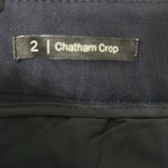 NEW Talbots Chatham Crop Navy Blue Pants Short Work  Trousers Office Size 2 - Picture 5 of 7